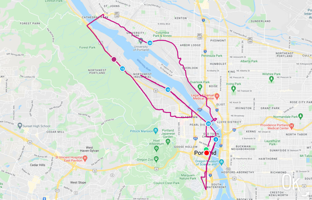 Portland Marathon Race Recap route | OK Which Way