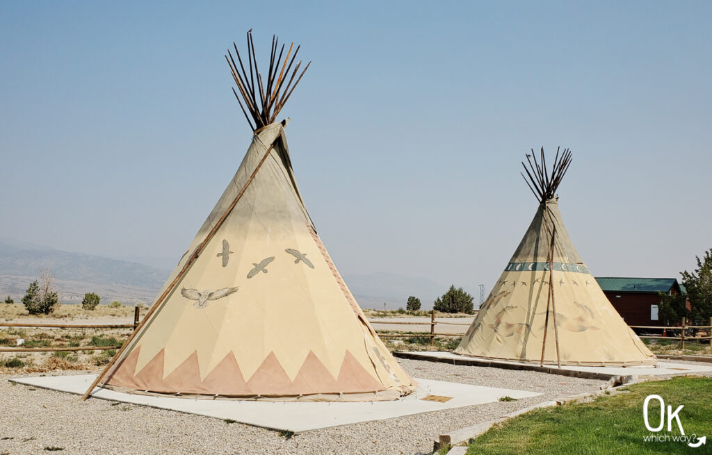 Ely KOA in Nevada tipi teepee | Ok Which Way