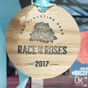 Race for the Roses 10K medal | OK Which Way
