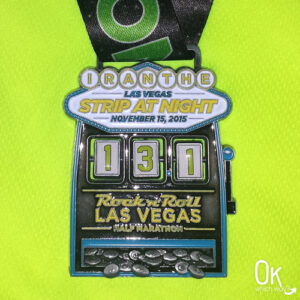 Rock n Roll Las Vegas Half Marathon Race medal | OK Which Way
