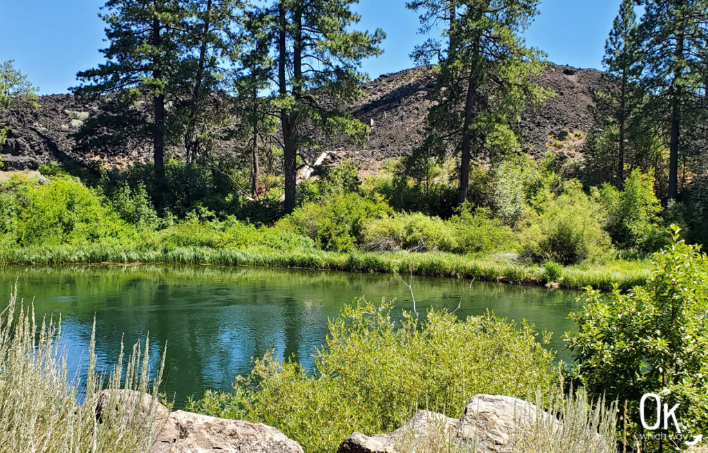 Upper Deschutes River with Lava Butte lava field | OK Which Way