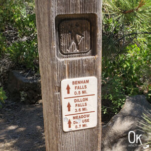 Benham Falls in Oregon Trail marker | OK Which Way