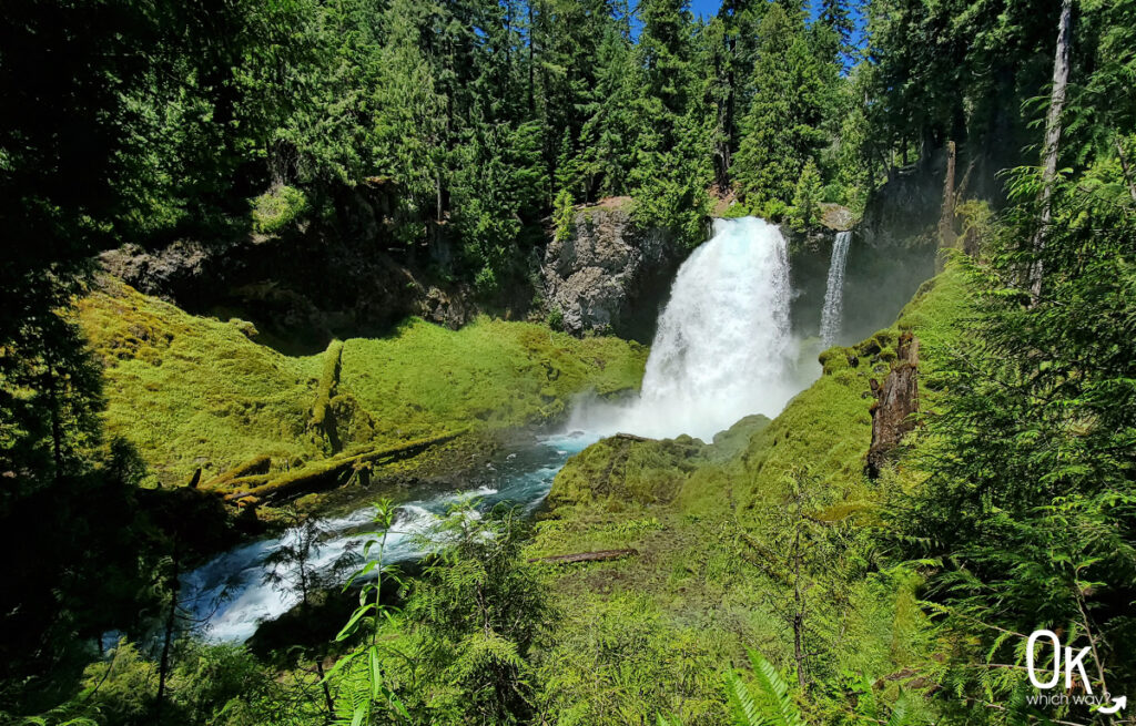 Sahalie Falls from the viewpoint in central Oregon | OK Which Way