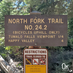 Tumalo Falls North Fork trail sign | OK Which Way