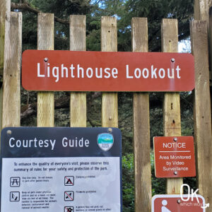 Cape Arago Lighthouse Lookout sign | OK Which Way