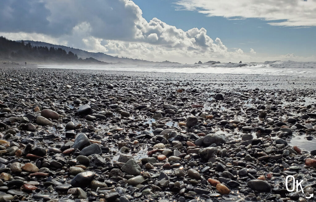 Rocky beach at Crissey Field State Recreation Site in Oregon | OK Which Way