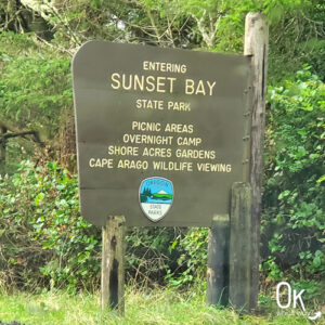 Sunset Bay State Park sign | OK Which Way