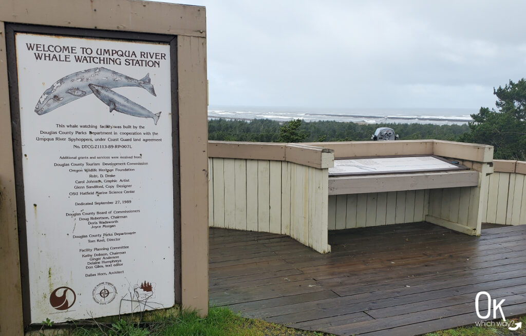 Umqua River Whale Watching Station | OK Which Way