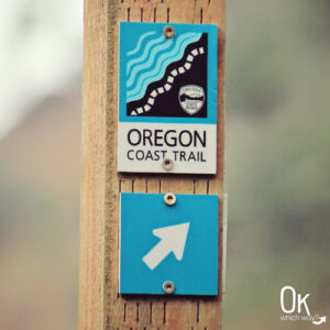 Oregon Coast Trail sign | OK Which Way