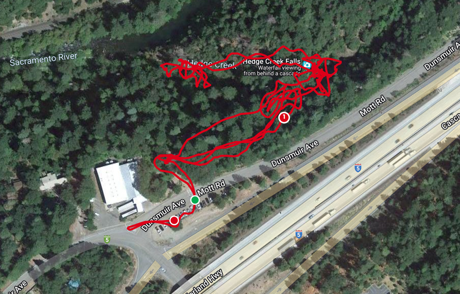 Hedge Creek Falls Trail Review map | OK Which Way