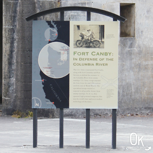 Fort Canby sign at Cape Disappointment | OK Which Way