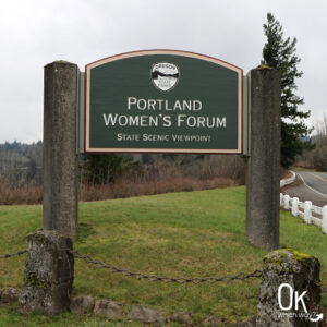 Portland Women's Forum Scenic Viewpoint sign | OK Which Way