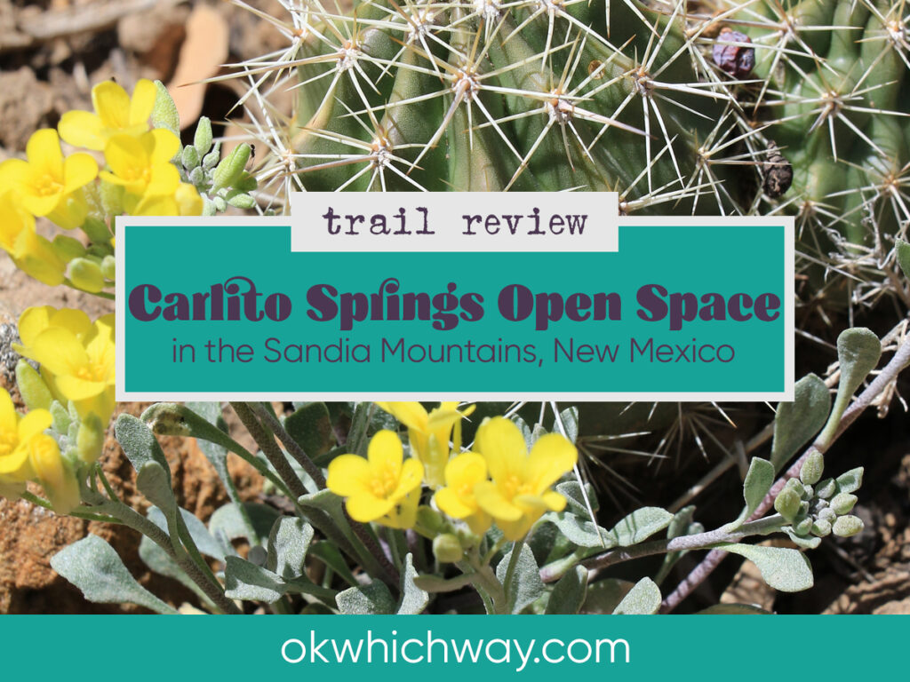 Carlito Springs Open Space in New Mexico Trail Review | OK Which Way