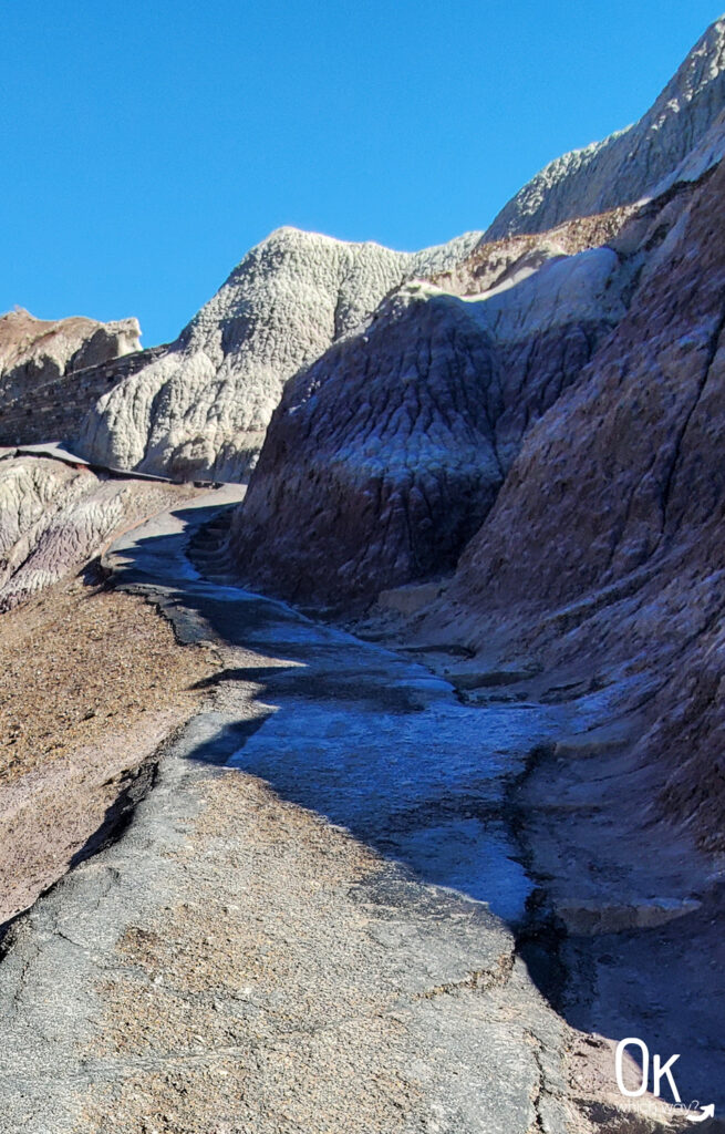 Blue Mesa Trail frost on path | OK Which Way