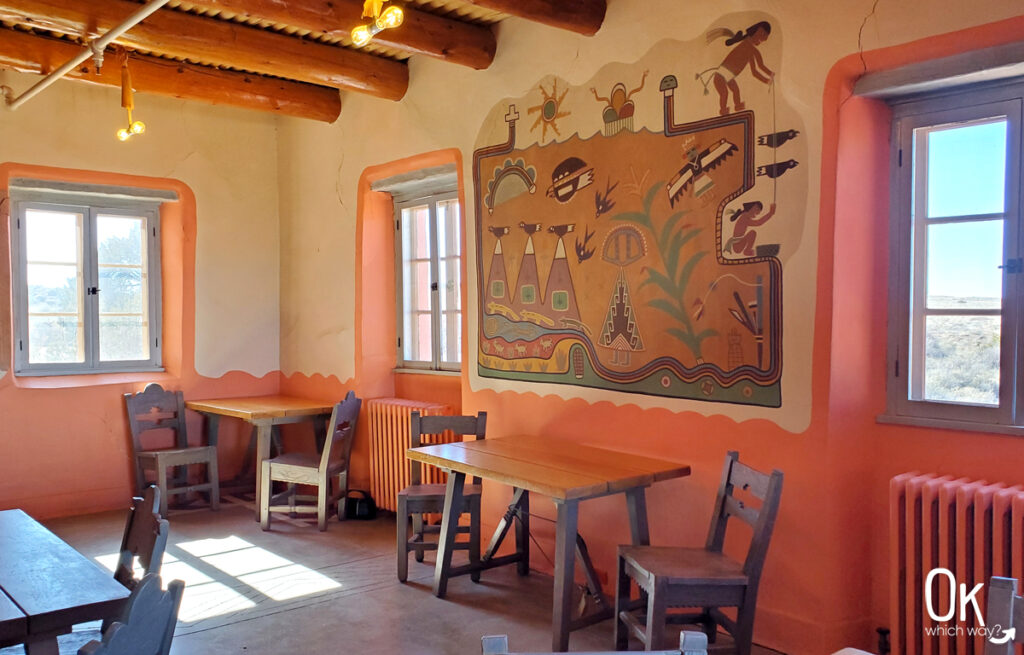 Painted Desert Inn interior Petrified Forest National Park | OK Which Way