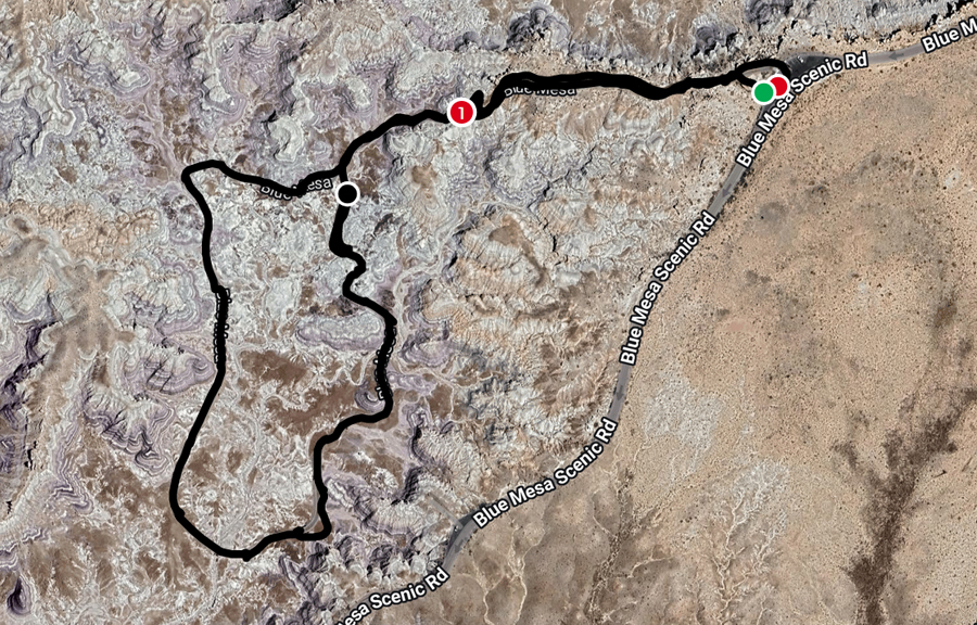 Blue Mesa Trail Stats | OK Which Way