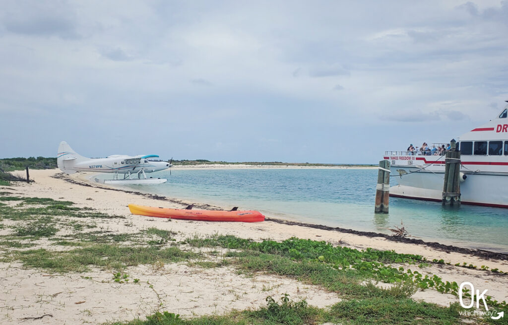 Seaplane and ferry at Dry Tortugas National Park in Florida | OK Which Way