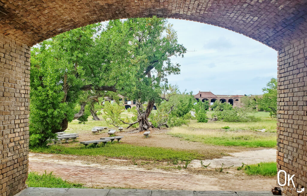 Fort Jefferson brick arch and parade | OK Which Way