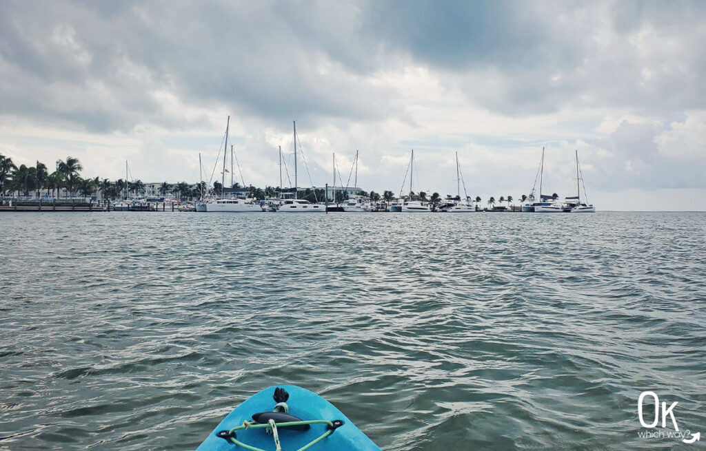 Kayak in harbor at Key West Marina | OK Which Way