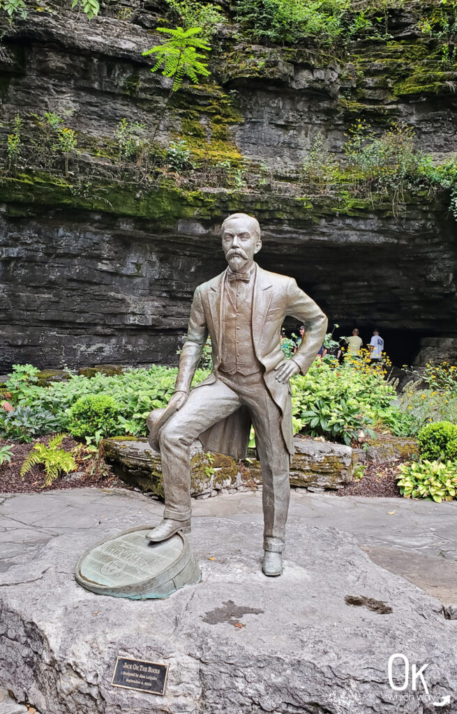 Jack Daniel's Distillery Jack on the Rocks bronze statue | OK Which Way