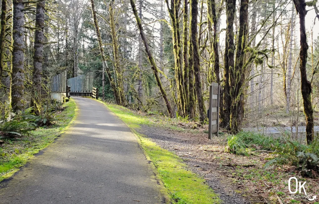 Banks-Vernonia State Trail crosses Highway 47 | OK Which Way