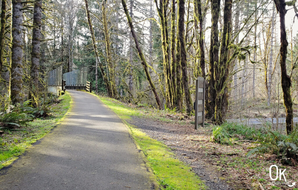 Banks-Vernonia State Trail crosses Highway 47 | OK Which Way