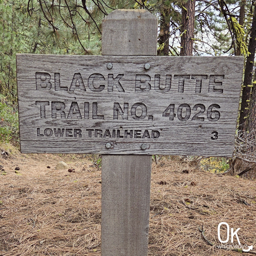 Black Butte Trail sign | OK Which Way