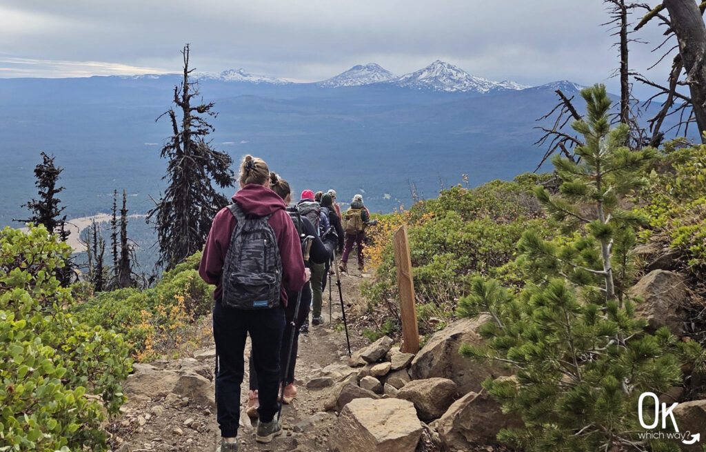 Black Butte Trail with Belknap Crater, North Sister and South Sister | OK Which Way