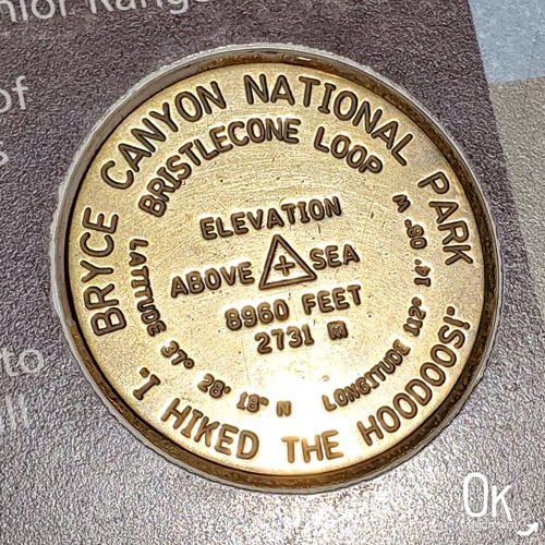 I Hiked the Hoodoos marker along Bristlecone Loop Trail in Bryce National Park | OK Which Way