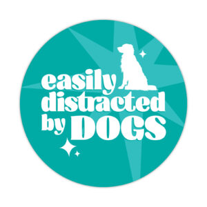 Distracted by Dogs Vinyl Sticker