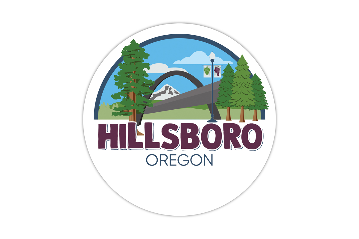 Hillsboro Oregon Vinyl Sticker