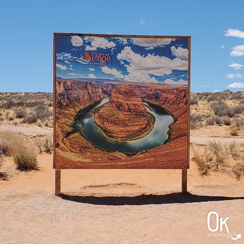 Horseshoe Bend sign | OK Which Way