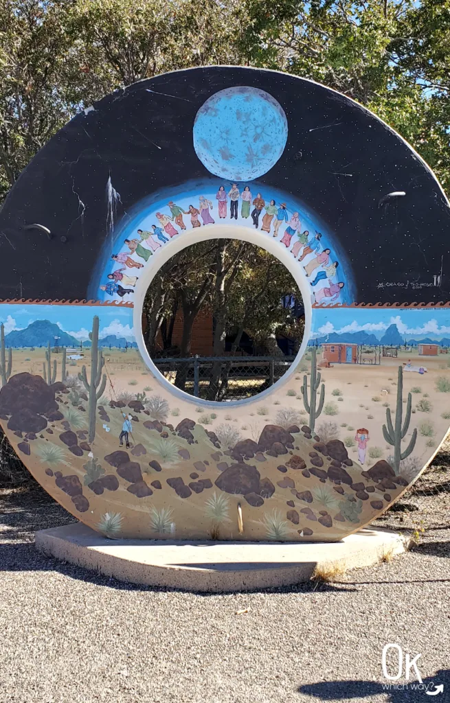 Concrete Donut mural at Kitt Peak National Observatory | OK Which Way