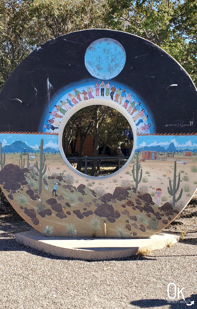 Concrete Donut mural at Kitt Peak National Observatory | OK Which Way