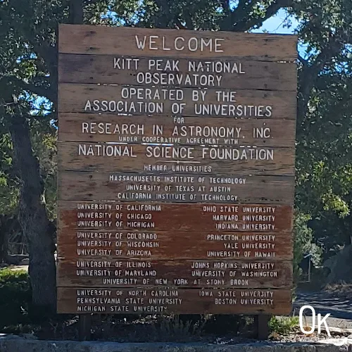Kitt Peak Observatory sign | OK Which Way