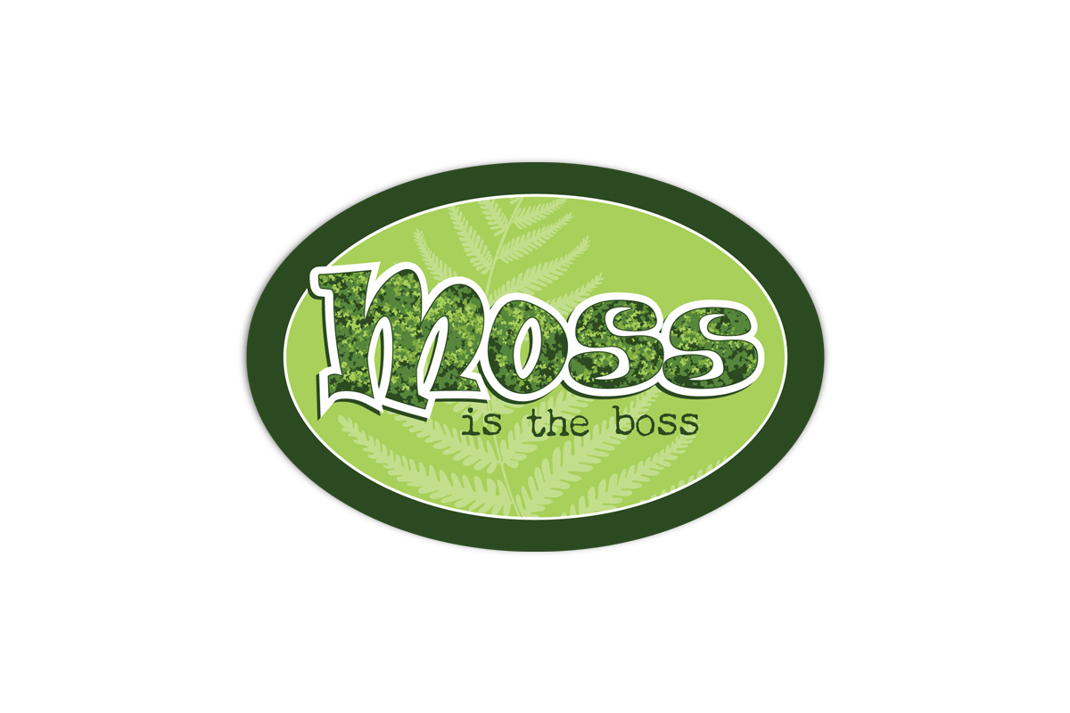 Moss is the Boss Vinyl Sticker