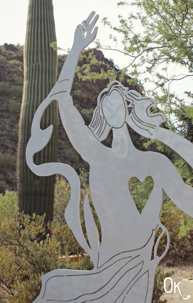Way of the Cross statue at Picture Rocks Petroglyphs in Tucson | OK Which Way