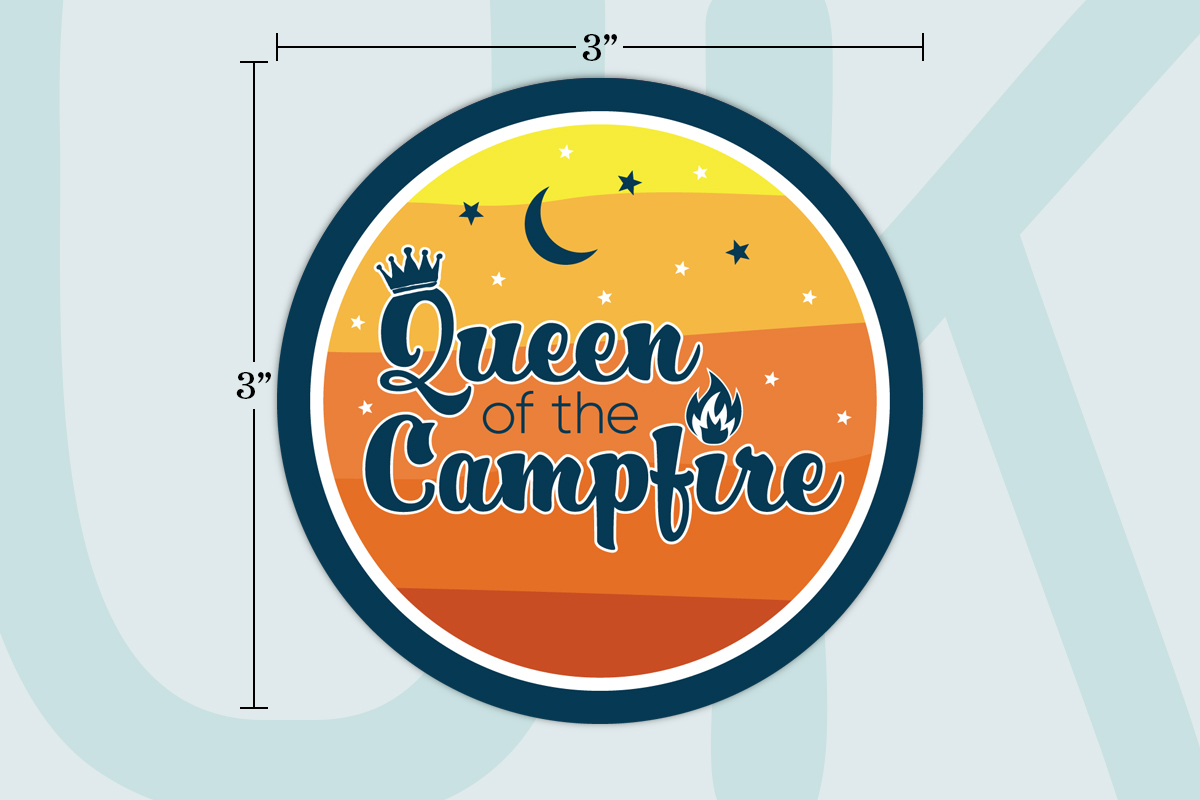 Queen of the Campfire Vinyl Sticker - Image 2