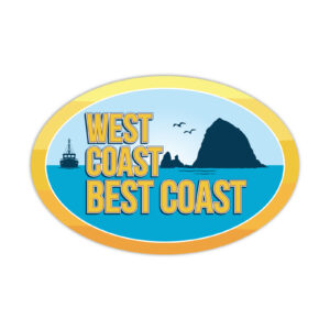 West Coast Best Coast Vinyl Sticker