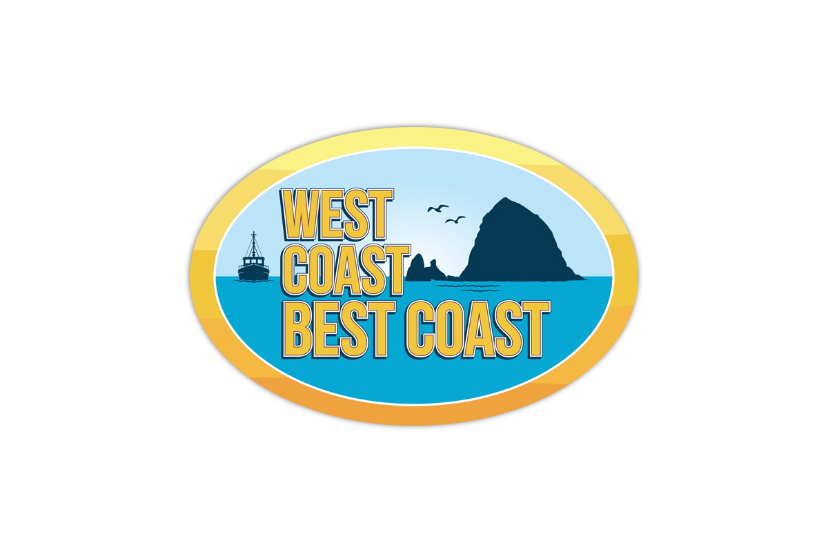 West Coast Best Coast Vinyl Sticker