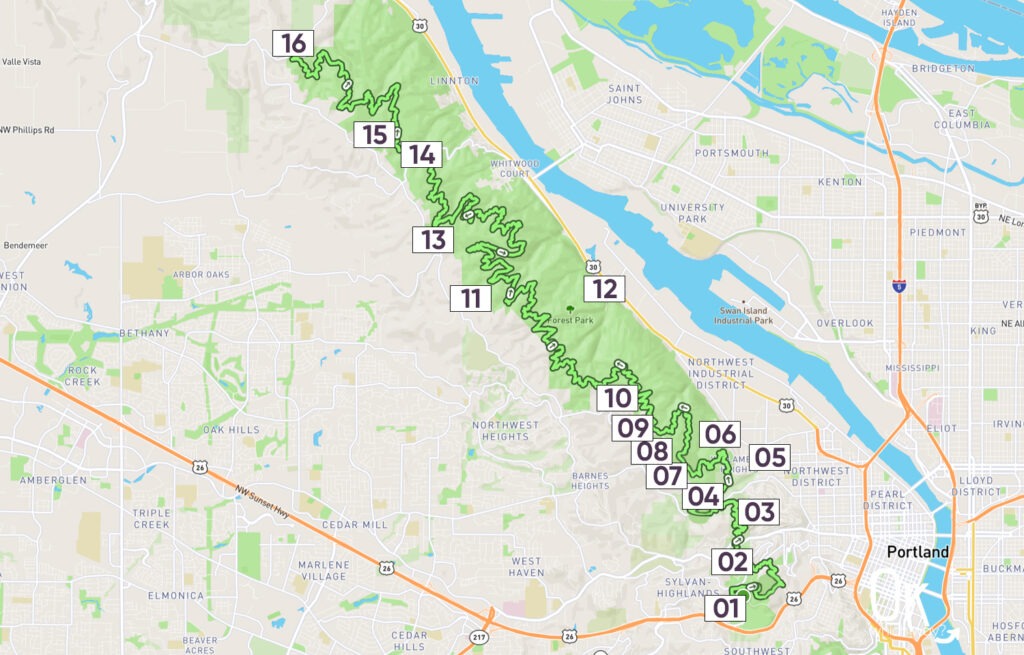 Wildwood Trailhead map | OK Which Way